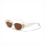Trancoso - Óculos de sol feminino com armação transparente e lentes marrom - comprar online