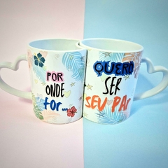 Caneca dupla Stitch e Angel na internet