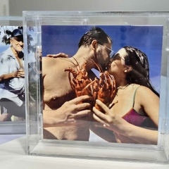 Porta Retrato Acrílico com Foto Azulejo - Olivini Crafts