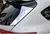 Para subaru xv 2018-2021 abs impressão de fibra de carbono olhar exterior ambos os lados janela traseira spoiler triângulo capa adesivo guarnição peças do carro
