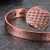 Vinterly conjuntos de jóias magnéticas para mulheres homens pulseira de saúde anel conjuntos de jóias vintage ajustável aberto manguito cobre pulseiras anéis na internet