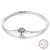 Imagem do Pulseira de prata 925 original 17-20cm estrela lua sol trevo de quatro folhas