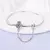 Pulseira de prata 925 original 17-20cm estrela lua sol trevo de quatro folhas