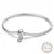 Pulseira de prata 925 original 17-20cm estrela lua sol trevo de quatro folhas - DiverSatil