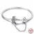 Imagem do Pulseira de prata 925 original 17-20cm estrela lua sol trevo de quatro folhas