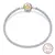 Pulseira de prata 925 original 17-20cm estrela lua sol trevo de quatro folhas