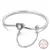 Pulseira de prata 925 original 17-20cm estrela lua sol trevo de quatro folhas - comprar online
