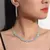 Conjunto de joias femininas da moda de 4 peças com correntes de garras