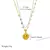 Eilieck 316l aço inoxidável coração amor colar pulseiras brincos conjunto banhado a ouro 18k - loja online