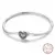 Imagem do Pulseira de prata 925 original 17-20cm estrela lua sol trevo de quatro folhas