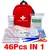 Imagem do Portátil 16-300 pçs conjunto de sobrevivência de emergência kit de primeiros socorros para medicamentos acampamento ao ar livre caminhadas saco médico bolsa de emergência