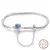 Pulseira de prata 925 original 17-20cm estrela lua sol trevo de quatro folhas - comprar online