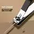 7/16/18 pçs conjunto de manicure kit pedicure profissional de aço inoxidável kit de preparação de unhas kit clippers com capa de couro preto do plutônio - DiverSatil