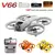 V66 mini drone com câmera 4k hd wifi fpv drone evitar obstáculos bolso helicóptero