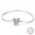 Pulseira de prata 925 original 17-20cm estrela lua sol trevo de quatro folhas - loja online
