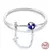 Pulseira de prata 925 original 17-20cm estrela lua sol trevo de quatro folhas