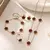 Colar feminino de flor de trevo de cinco folhas de aço inoxidável, pulseira feminina