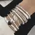 100% sólido 925 prata esterlina pulseira de metal para mulheres homens - comprar online