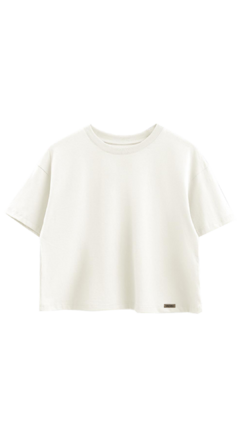 REMERA CROP TOP NATURAL LISA