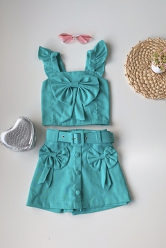 Conjunto Hello Verde Água