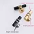 KK & FING-Modern Zinc Alloy Porta Puxadores, Preto e Ouro, Cabos de Cozinha, Maçanetas de Gaveta Sólida, Móveis de Moda, Hardware - loja online