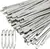 Abraçadeiras de aço inoxidável, Laços de metal, Correia para envoltório de exaustão, Multi-Purpose, Heavy Duty, Self-Locking, Anel de fixação, 20 pcs, 100pcs