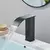 Imagem do Rozin-Smart Sensor torneira da bacia do banheiro, torneira misturadora de sentido automático Touchless, cachoeira, lavatório de água quente e fria, preto