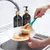 Black Dish Saboneteira Set, Garrafas recarregáveis para mãos de pia de cozinha, Garrafa De Armazenamento De Detergente