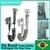 Kit Duche Higiênico com Disco Duplo e Saída de Água, Preto