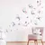 17 pçs aquarela rosa borboletas voadoras padrão adesivos de parede para decoração do quarto das crianças do berçário do bebê decalques de parede decoração para casa na internet