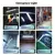 Suspensão magnética portátil lâmpada LED, tubo recarregável, camping, emergência, mercado noturno, iluminação ao ar livre, 32cm - Construção Barata