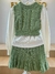 BLUSA ML E SAIA E COLETE VERDE na internet