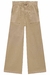 CALCA WIDE LEG EM SARJA COM ELASTANO BEGE - comprar online
