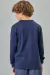 CAMISETA EM MEIA MALHA MARINHO - Encanto Boutique Infantil