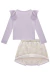 BLUSA BOXY ML E SAIA LILAS - loja online