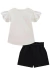 BLUSA MC E SHORT SAIA OFF WHITE - loja online