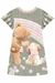 VESTIDO EM MOLECOTTON VERDE - loja online