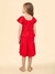 VESTIDO BABADO VERMELHO 01 VERMELHO PREPPY - Encanto Boutique Infantil