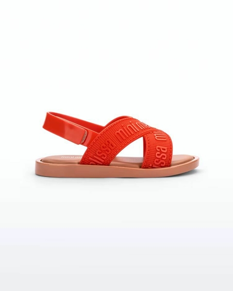 SANDALIA MINI MELISSA BEGE/VERME - comprar online