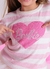 BLUSA TRICOT LISTRADA CORAÇÃO BARBIE CRISTAL / OFF WHITE / 8 na internet
