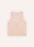 Imagem do REGATA CROPPED RIB LOGO BARBIE CRISTAIS / OFF WHITE / 8