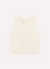 REGATA CROPPED RIB LOGO BARBIE CRISTAIS / OFF WHITE / 8 na internet