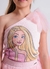 BLUSA RIB UM OMBRO SÓ BARBIE LAÇO TULE / ROSA GELADO / 8 na internet