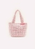 BOLSA TRICOT XADREZ BARBIE CRISTAL / SUGAR ROSE / U na internet