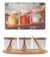Jogo 3 Porta Condimentos Em Vidro 270ml Com Suporte Bambu - comprar online