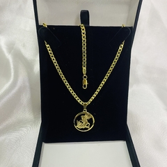 Kit Grumet 2mm 70cm + Pingente - Folheados ouro 18K - comprar online