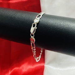 Pulseira 3x1 6mm 22cm - Prata 925 na internet
