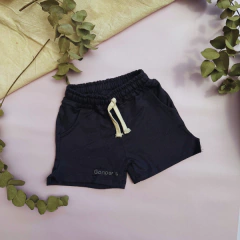 Short de algodón azul