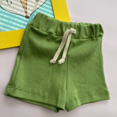 Short rustico rib verde - comprar online