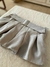 Pollera-short tableada sastrera